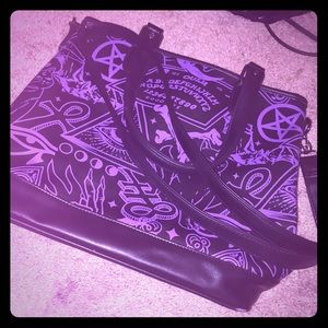 🖤⛓killstar, purple miss morbid tote bag !! 💜